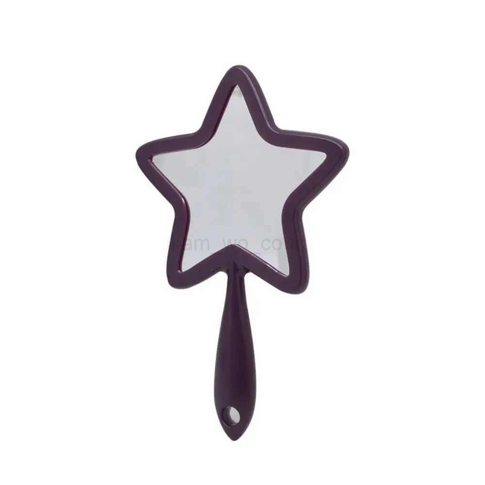 Handheld Makeup Mirror Cute Star Shaped Vanity Cosmetic Mirror Creative Cosmetics ToolsM240722