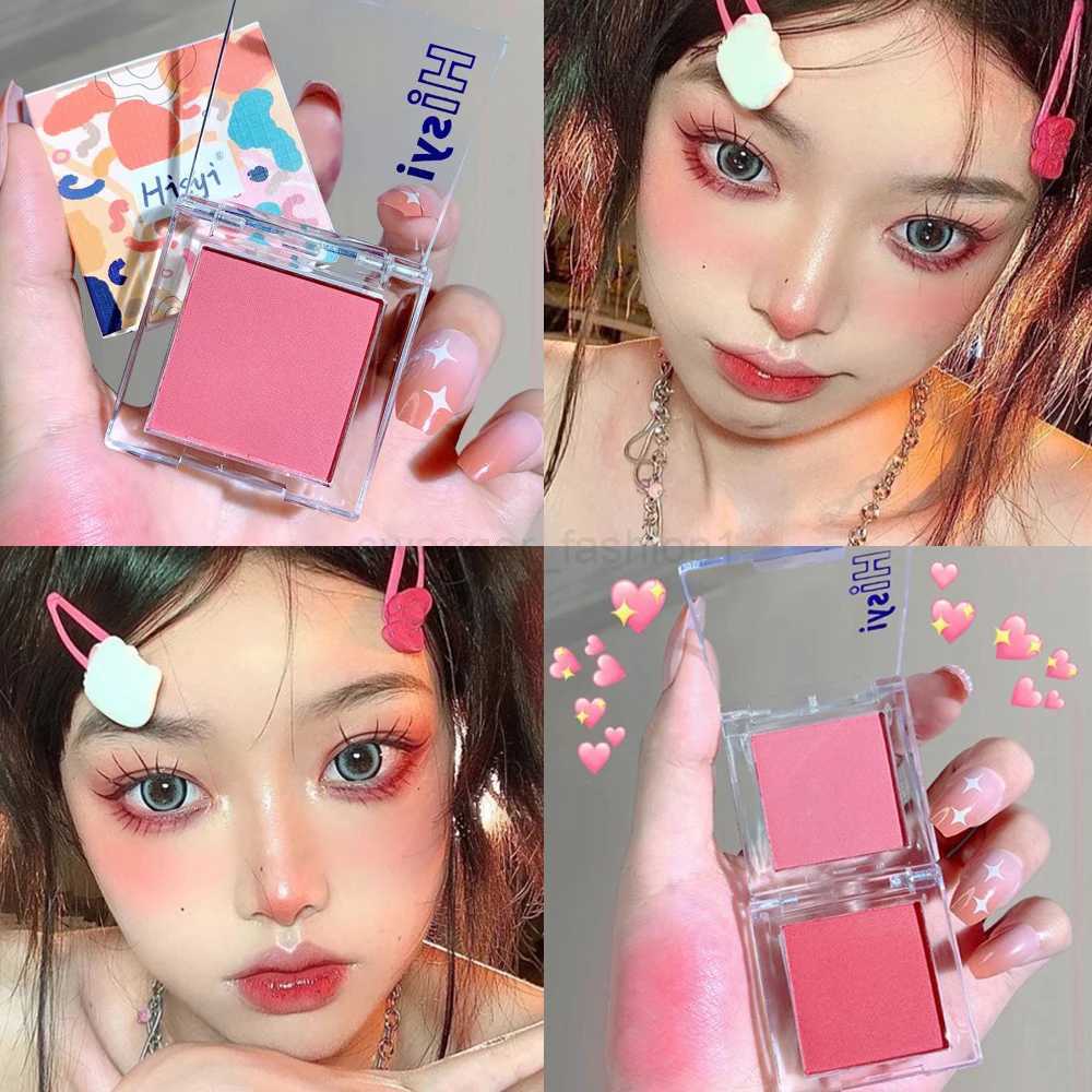 Monochrome Blush Eyeshadow Palette Matte Blusher Face Pigment Lasting Beauty Natural Cream Cheek Tint Orange Peach Blush MakeupB240722