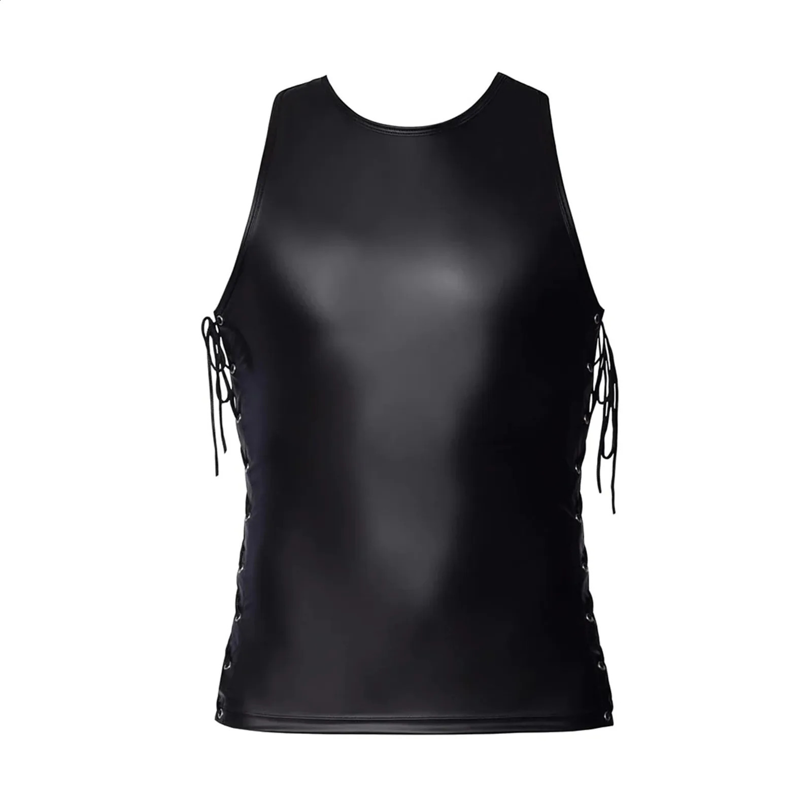 Mens Sexy Pu Leather Bodysuit With Zipper Panties Man Jumpsuit Clubwear Leotard Exotic Lingerie Gay Clubw 240711