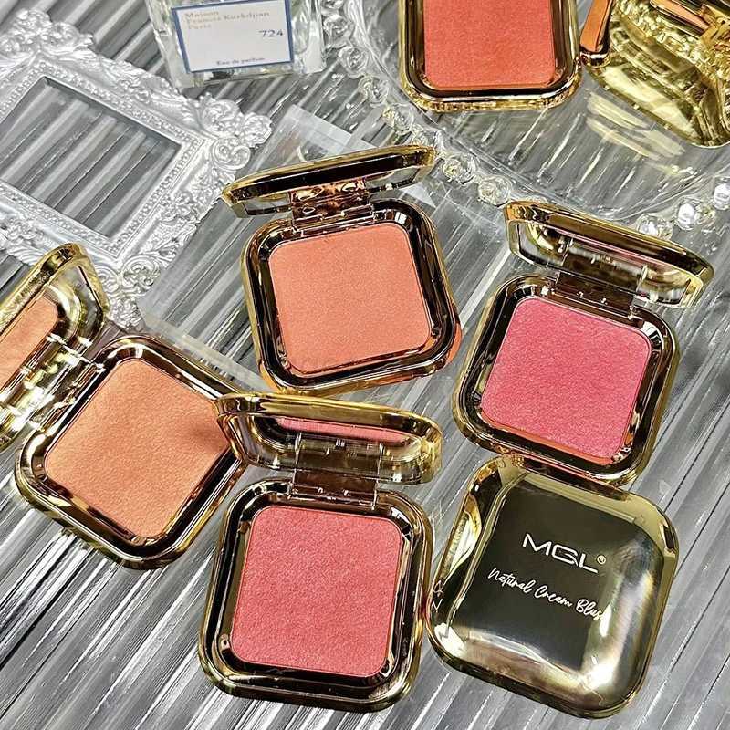 Monochrome Blush Powder Palette Rubores Natural Matte Brighten Skin Blusher Fairy Powder Highlighter Illuminator Korean MakeupB240722