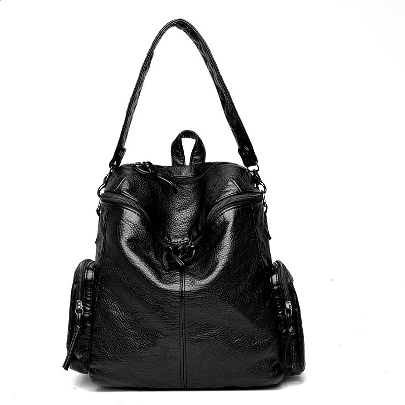 Designer Women Backpacks Genuine Leather hot Fashion Rucksack Womens Rivet Travel Backpack Large Capacity School Bag Daily Use