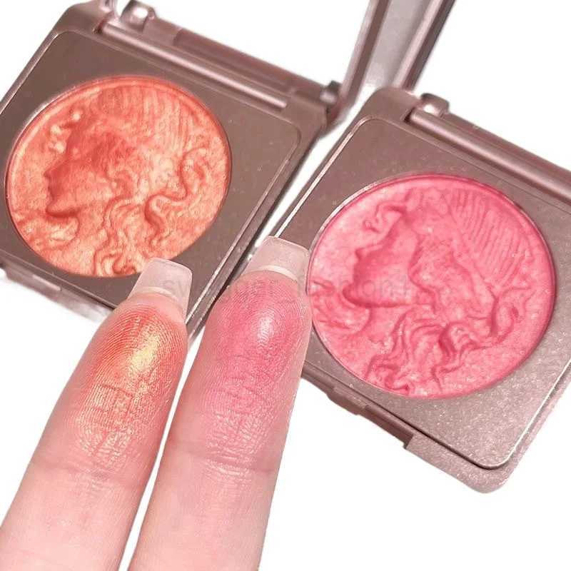 Monochrome Powder Blusher Relief Natural Shimmery Finish Makeup Blush Contour And Highlighter Palette Brightening BlushsB240722