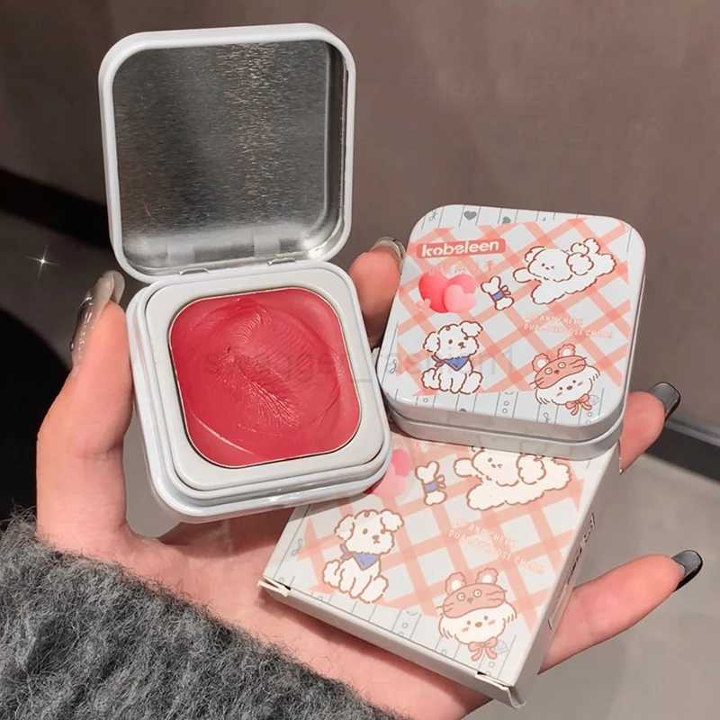 Multipurpose Face Makeup Blush Cream Sexy Red Cheek Contour Shadow Peach Pink Blush Palette Matte Moisturizing Lipstick LipglossB240722