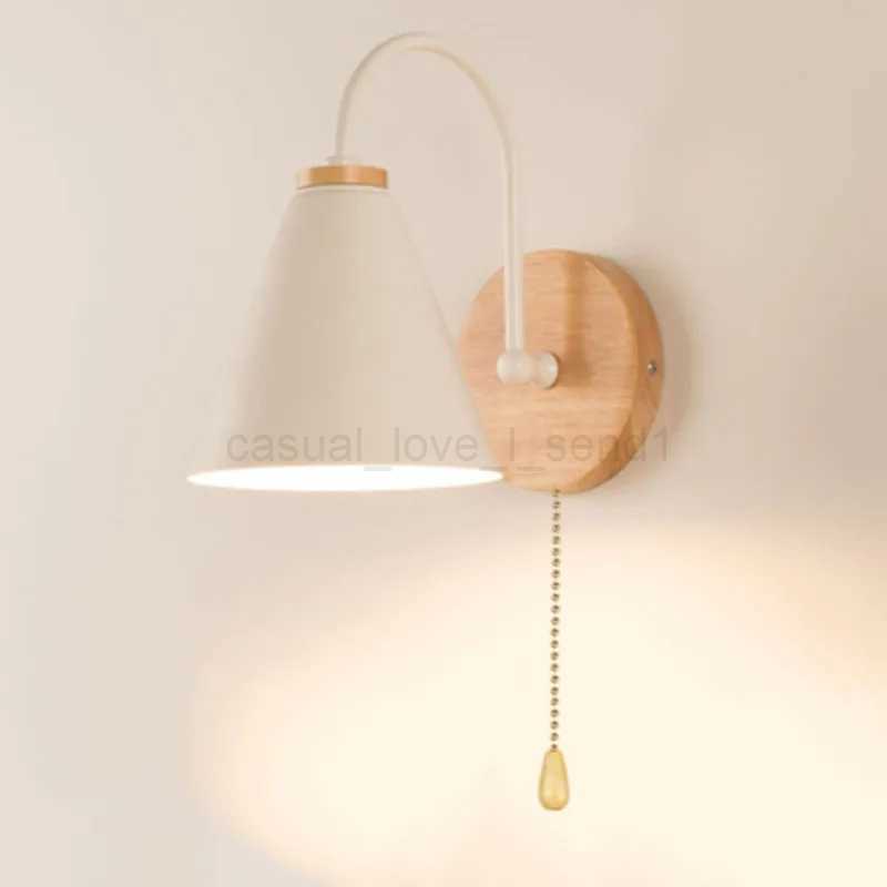 Modern Minimalist LED Wall Light Black White Interior Decoration Lamps Nordic Indoor Wall Lamp with Switch for Bedroom BedsideCL240722