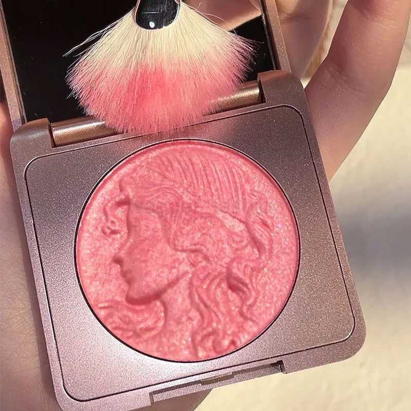 Monochrome Powder Blusher Relief Natural Shimmery Finish Makeup Blush Contour And Highlighter Palette Brightening BlushsB240722