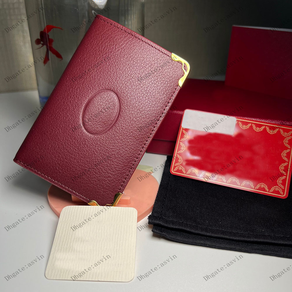 Business card Wallet Men's Luxury Designer L3001574 Credit Card Holder Leather Coin Purse&Cash Pocket Short Brand Card Clip Mini Wallet Original Packaging Gift Box