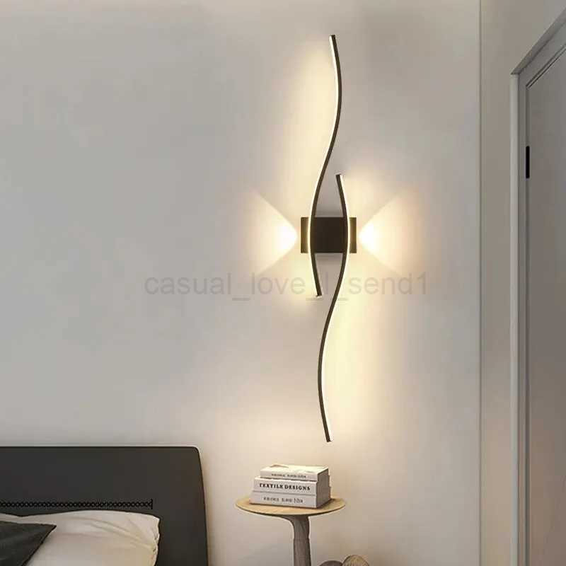 Modern Simple Wall Lamp Aluminum LED Living Room Wall Lamp Home Decoration TV Wall Bedroom Living Room LightingCL240722