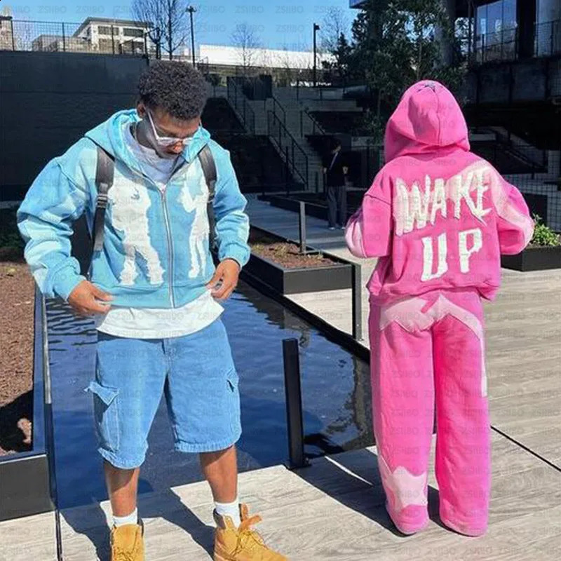 Y2K Hoodie Hip Hop Gothic Patchwork Loose Pullover Men Women Fashion Retro Harajuku Street Clothing Casual Top Clothing 240722