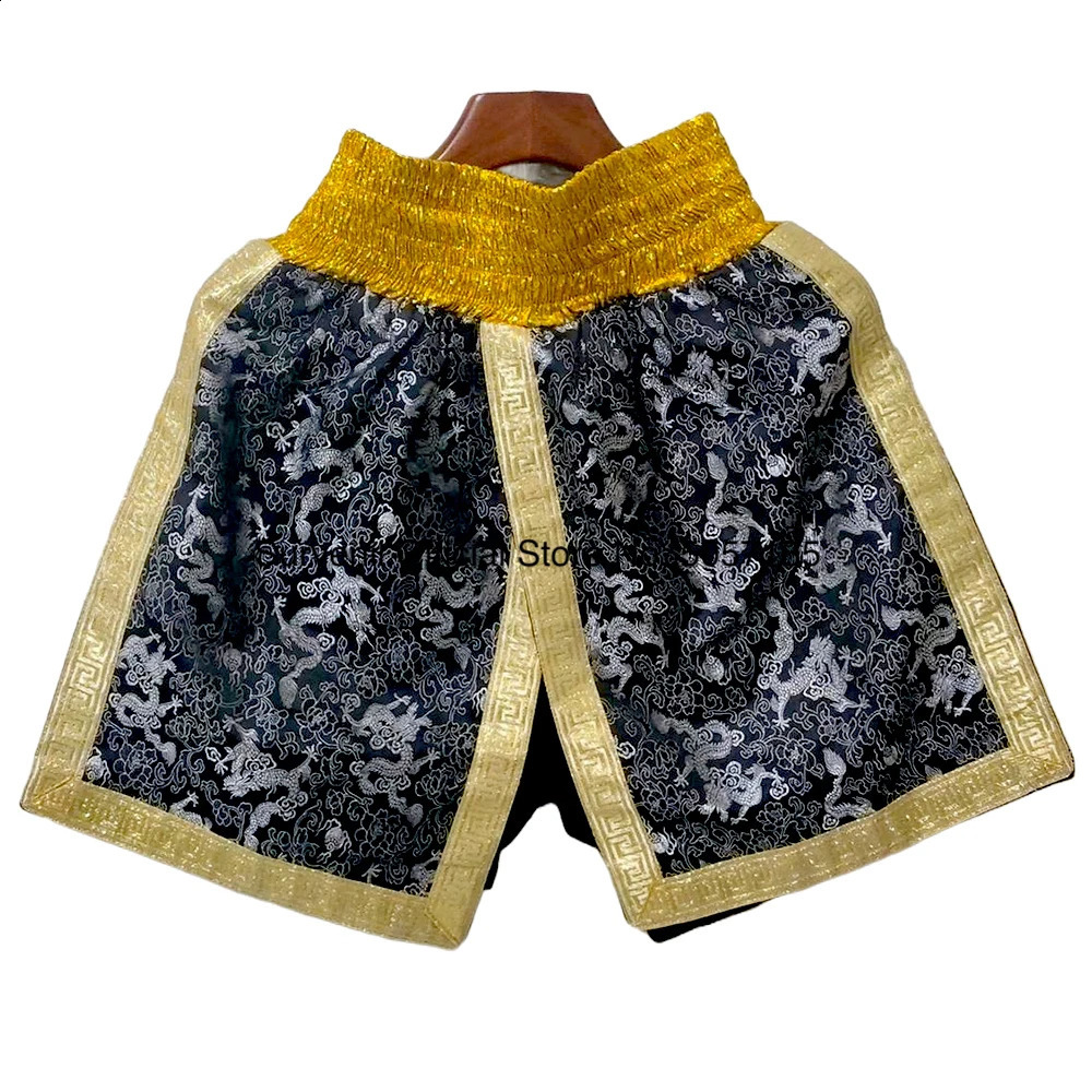 Kick Boxing Shorts Tassels Muay Thai Pants Men Women Child Boy Girl Martial Arts MMA Grappling Cage Fighting Kickboxing Trunks 240716