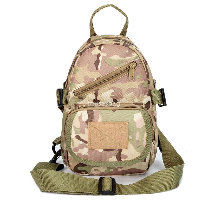 Outdoor cycling sports camouflage chest bag Oxford cloth bag crossbody bag men's bag shoulder bag small backpack