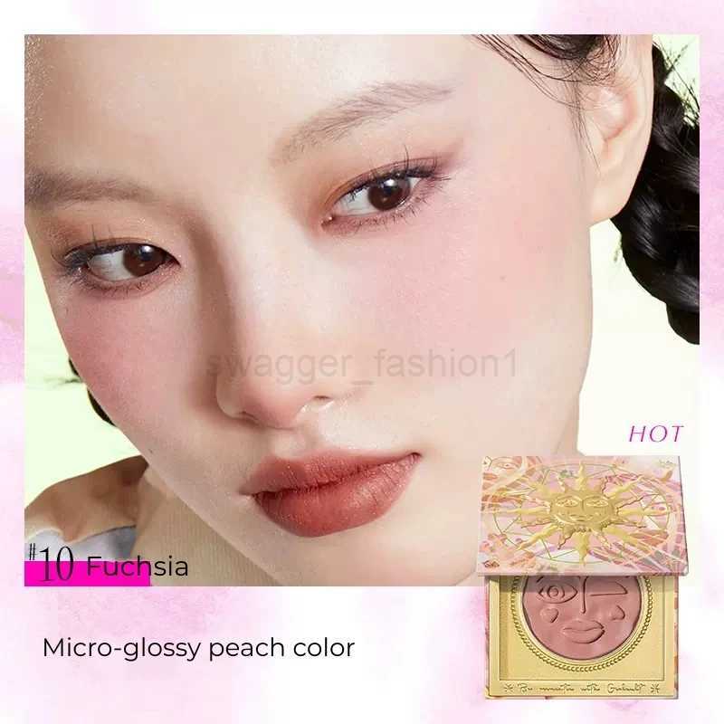 Girlcult Emotional Blush Highlighter Trim Bliss Blue and Purple Blush Button Female Women Face Makeup CosmeticsB240722