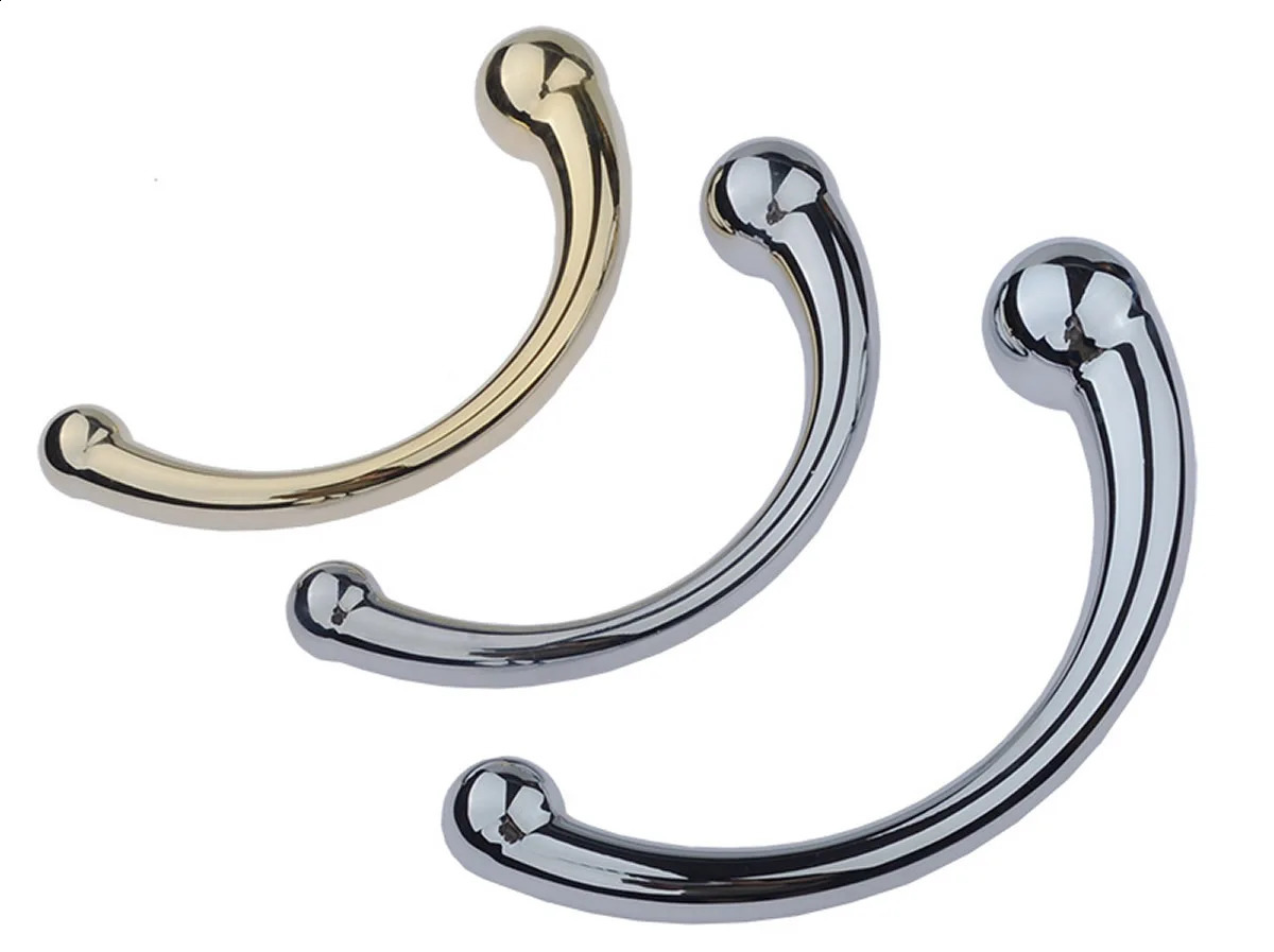 Anal Plug Dildo Stainless Steel G Spot Wand Massage Stick Pure Metal Penis GSpot Stimulator Sex Toy for Women Men 240711