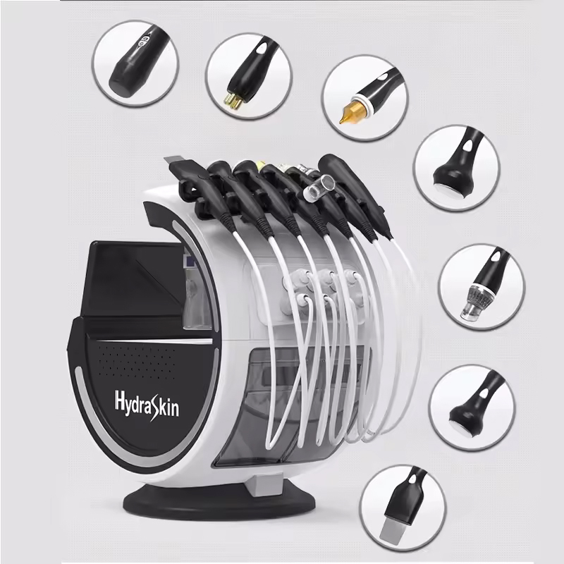 Professional Smart Ice Blue 7 in 1 Beauty Dermabrasion Beauty Machine With Skin Analyzer Oxygen Jet Beauty Cleaning Aqua Peel Machine