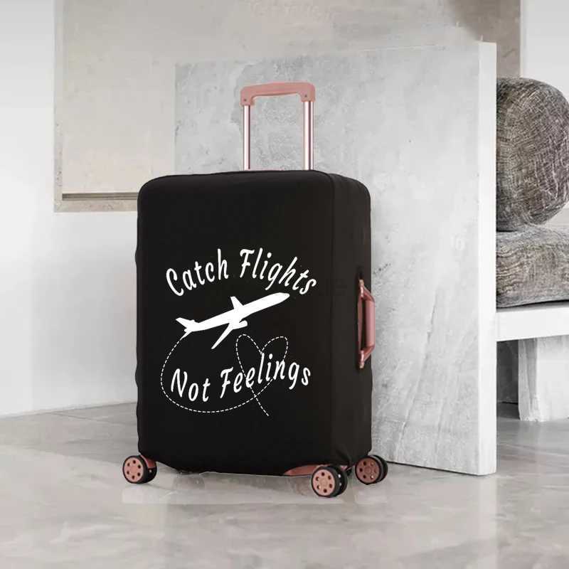 Luggage Cover Catch Flights Not Feelings Removeable Luggage Cover Thicker Protective Cover Elastic Dust Cover Travel AccessoriesXJ240723
