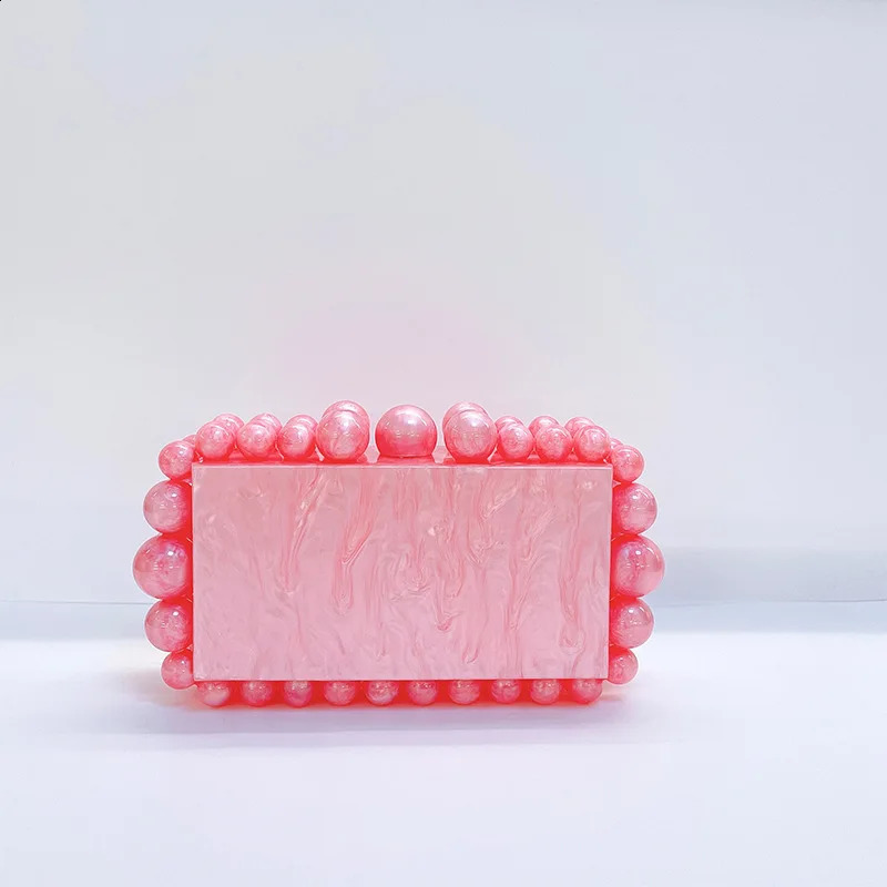 Shoulder Crossbody Bag Fashion Evening Clutch Bag Ladies Handbag Acrylic Transparent Small Square Bag Female o240820