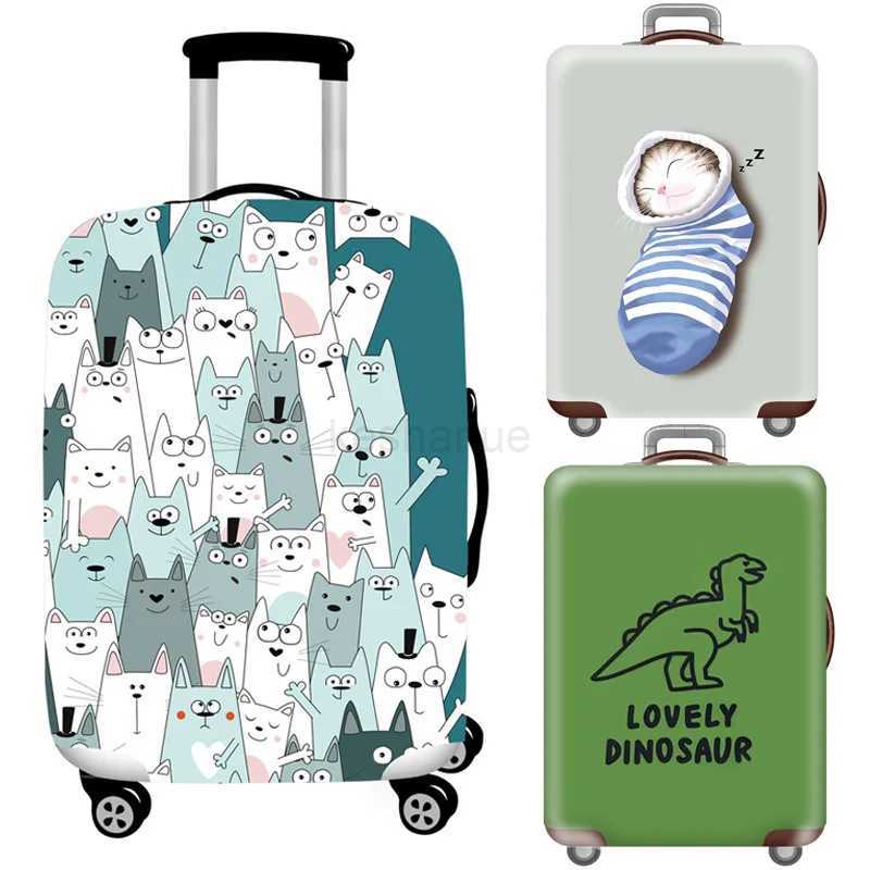 Cartoon Luggage Case CoverTravel Accessories For 18-32 Inch SuitcasesBaggage Trunk Elastic Protective CoverTrolley Dust CoverXJ240723