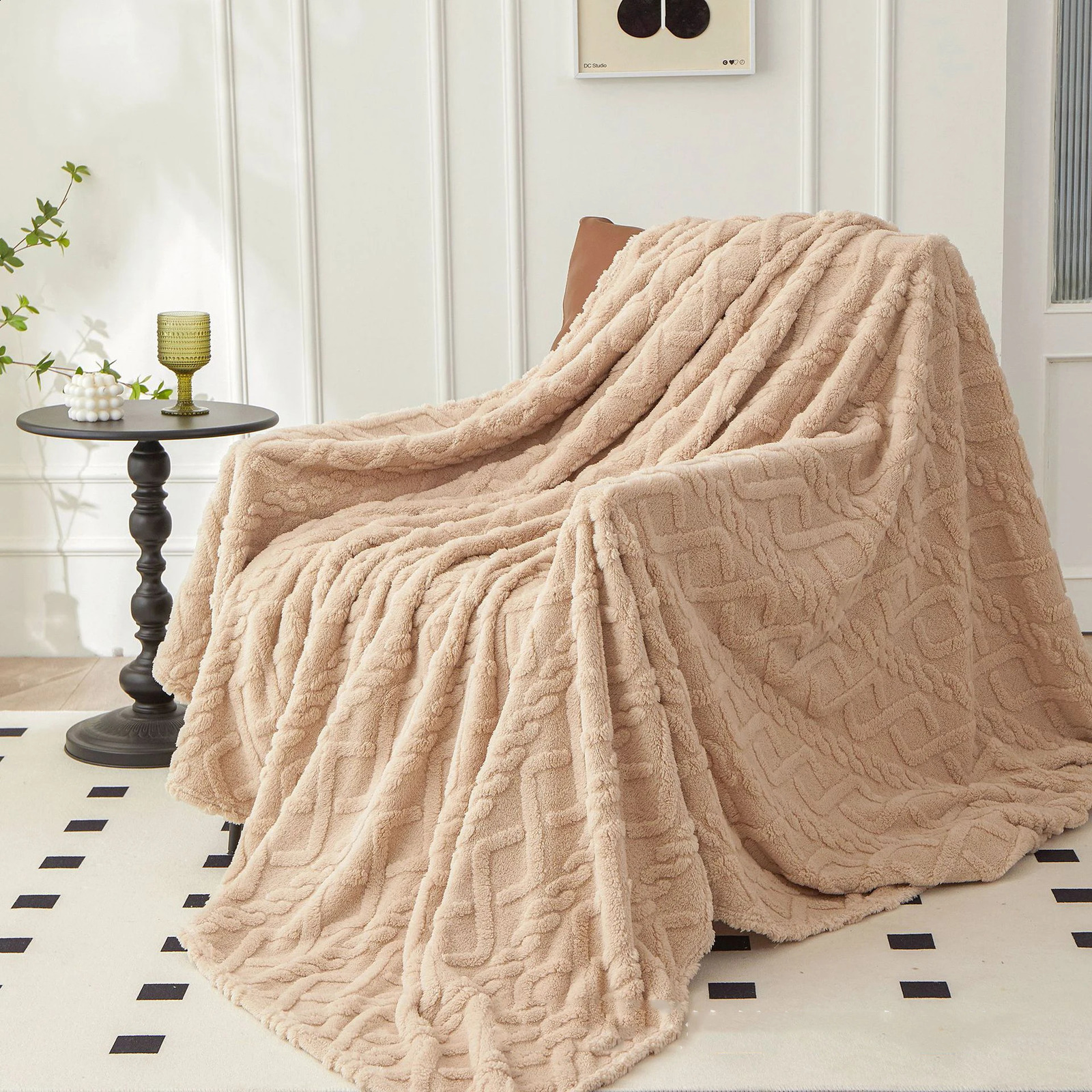 Winter Blanket Home Warmth Sherpa Soft Sofa Cover Throwing born Packaging Childrens Bedding Travel Wool Thick Warm 240723