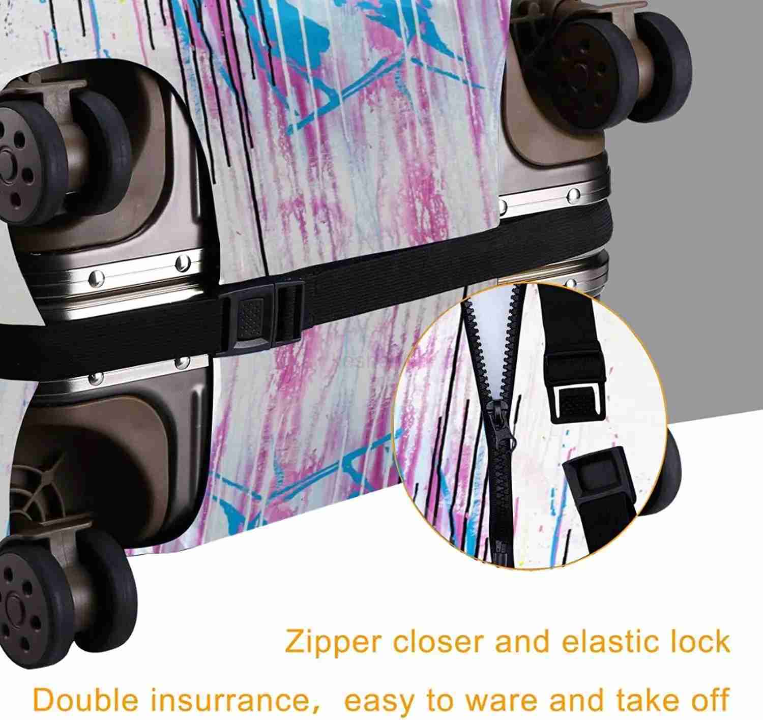 Travel Suitcase Protector African American Girl Elastic Protective Washable Luggage Cover With Concealed Zipper For 18-32 InchXJ240723