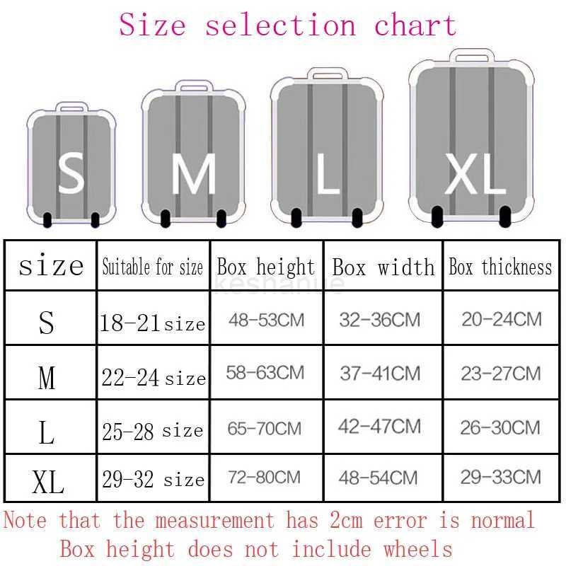 Travel Luggage Protective Cover Travel Accessorie Suitcase Case Cover Baggage Case Elastic Cover for S/M/L/XL 18-32 inch LuggageXJ240723