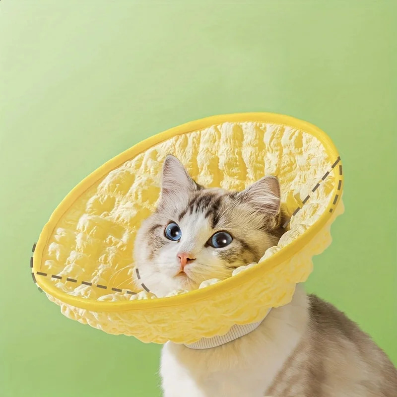 Cat Elizabeth Collar Adjustable Cat Cone Collar Cat Recovery Collar To Stop Licking 240722