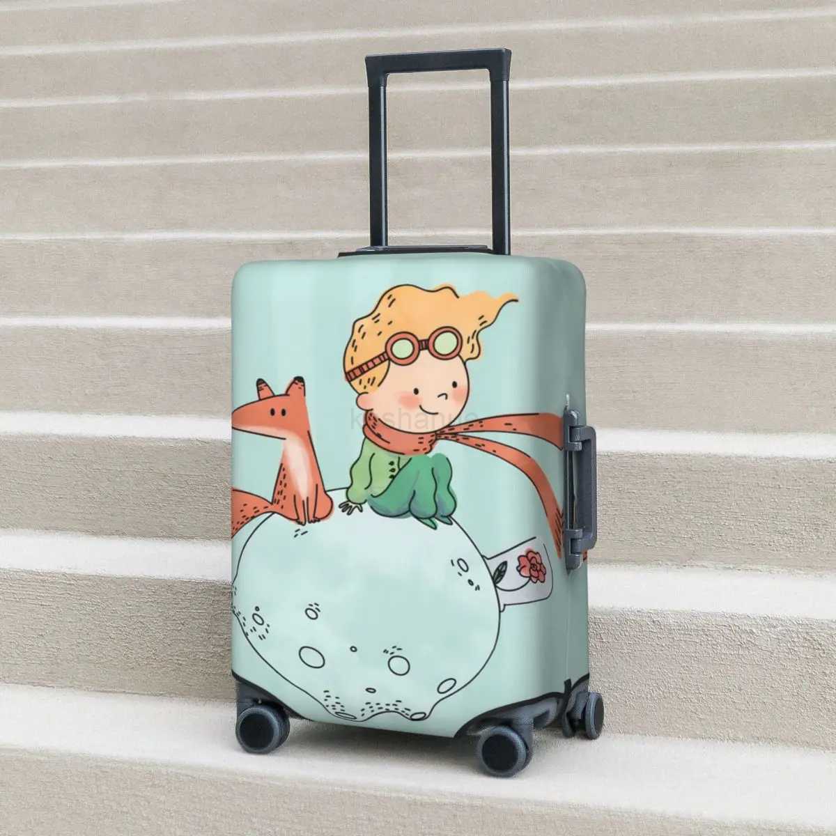 Fairy Tale Suitcase Cover The Little Prince Fox Cruise Trip Vacation Fun Luggage Supplies Protector ChristmasXJ240723