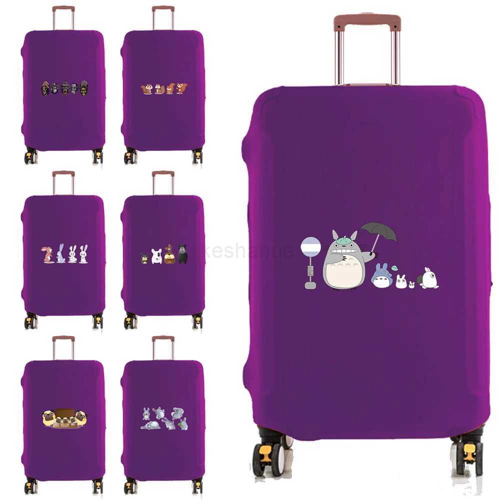 Stretch Luggage Cover 2022 Travel Accessories Cartoon Printed Trolley Suitcase Dust Cover 18-32Protective Travel Bag CoversXJ240723