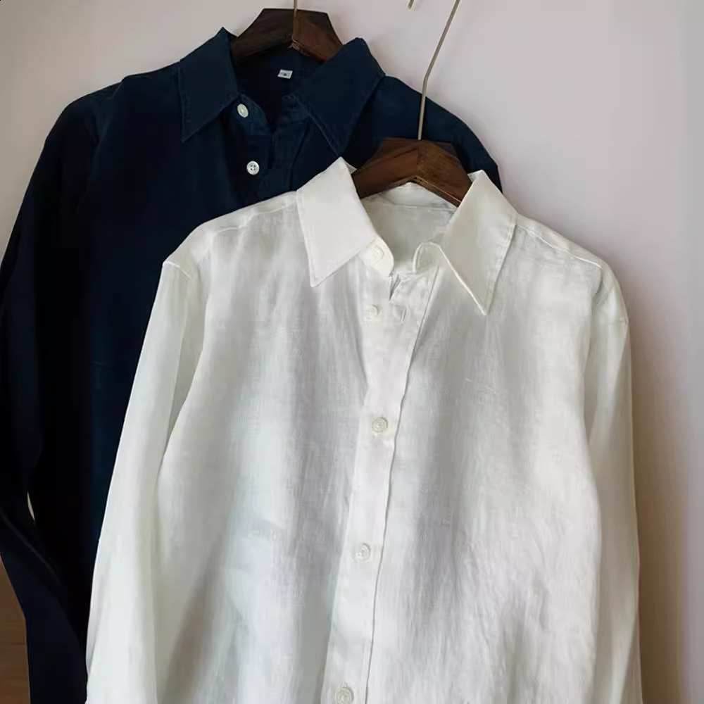 Women's Polos High Quality Women Polo Shirts Fashion Korean Small Horse Short Sleeve Tops Casual Linen Polos Female Turn-Down Collar Button 23071