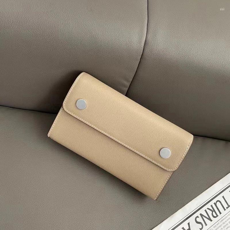 Shoulder Bags Genuine Leather Box For Women Handbags Purses 2024 In First Layer Cowhide Button Mobile Phone