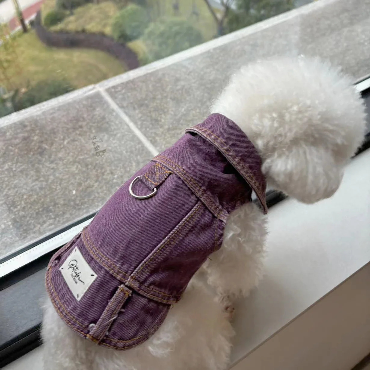 Pet Washed All Cotton Denim Bixiong Bomei Teddy Trendy Coat Puppy Clothes Dogs Vest Dog Costume 240722