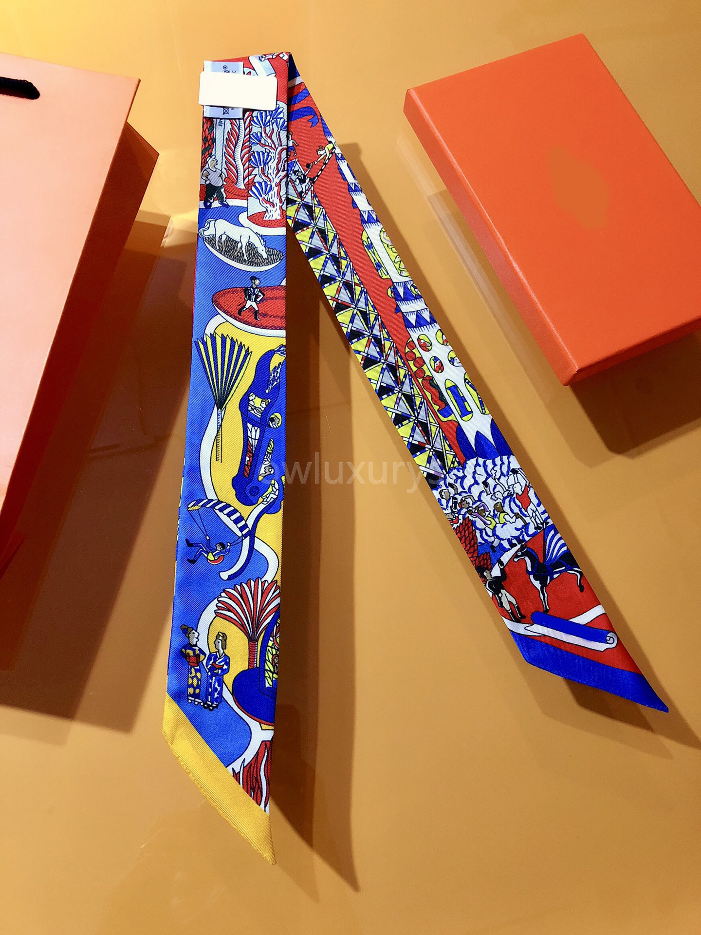 designer Silk her dopamine Scarf Designer Headband Amusement Park Plant Knight Women Snood Letter Flower Scraves Hairlace Hair 5X86cm Bag decorations