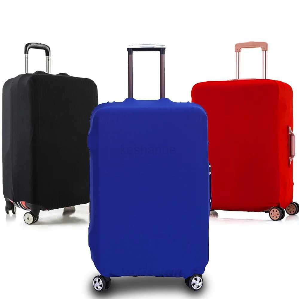 Travel elastic protective cover solid color luggage dust cover for 18-28 Inch Suitcase Case luggage cover Travel accessoriesXJ240723