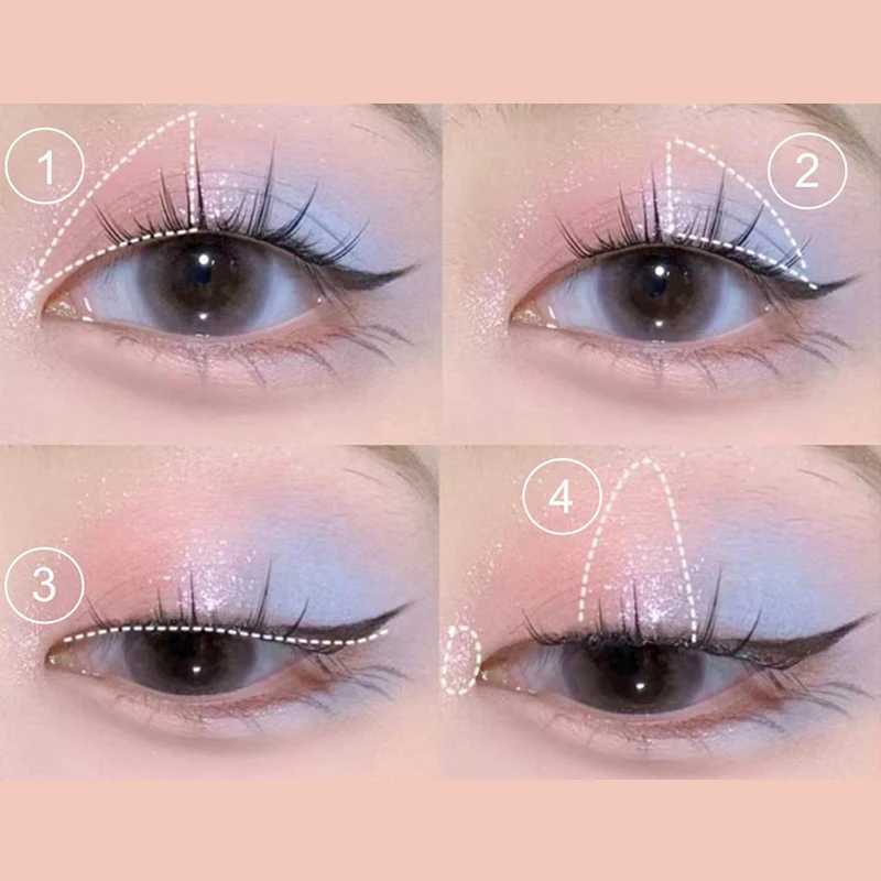 Pearl eye shadow Palette Matte Glitter Sequins eye shadow Lasting Korea eye shadow Makeup Tray Pink Earth ColorW240730