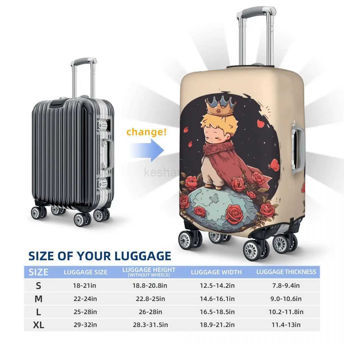 The Little Prince Luggage Cover 2024 New Fun Cruise Trip Protection Luggage Accesories HolidayXJ240723