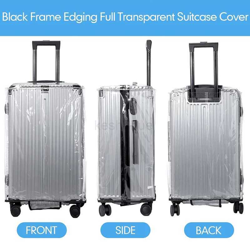Full Transparent Luggage Protector Cover PVC Waterproof Dustproof Durable Suitcase Cover Protector Travel AccessoriesXJ240723