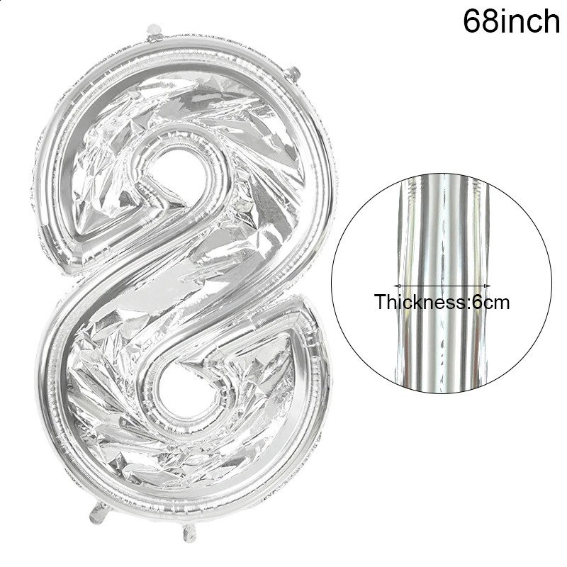 65inch Giant Number Balloon Frame Kids Birthday Decoration Figure 0-9 Balloons Filling Box Anniversary Baby Shower Party Decor 240719