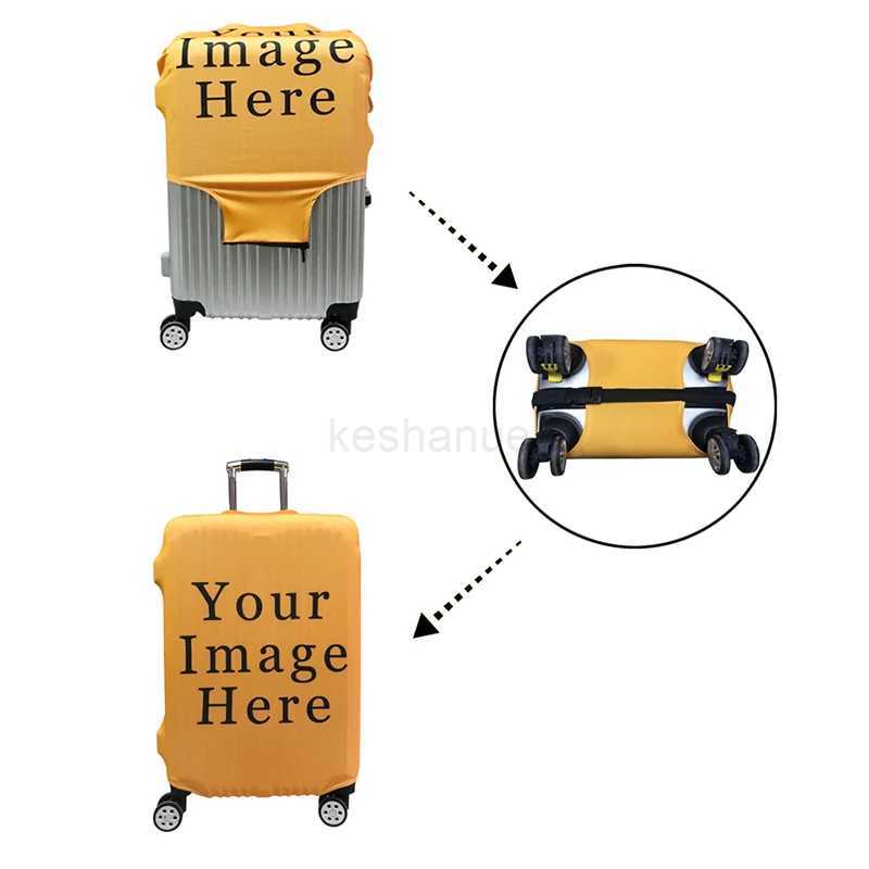 Fantasy Cartoon Unicorn Luggage Covers for Travel Rainbow Unicorn Colorful Trolley Case Protective Cover Elastic Suitcase CoverXJ240723