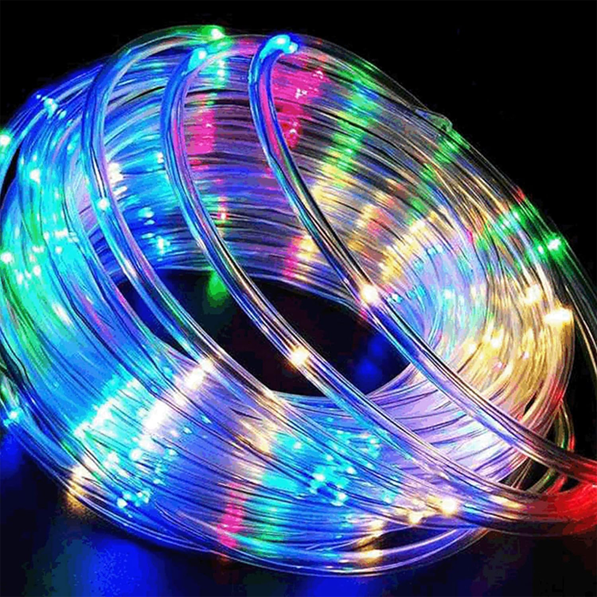 Solar Leather String Lights Outdoor Waterproof Remote Control Model Ambience Decoration Small Colorful String Lights
