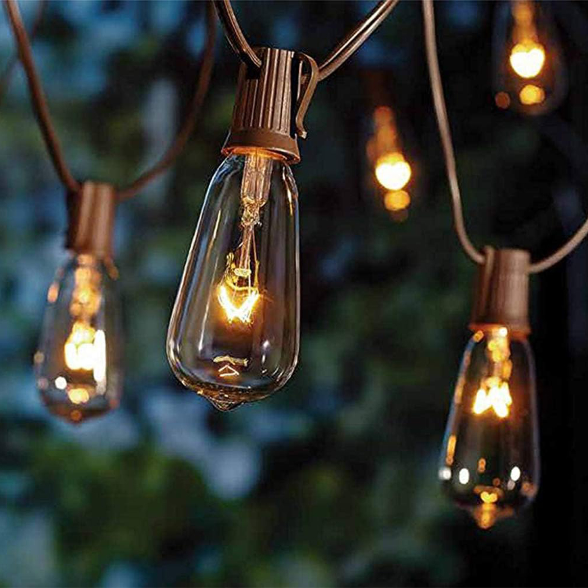 led solar edison long bulb outdoor patio wedding decoration ambient light string