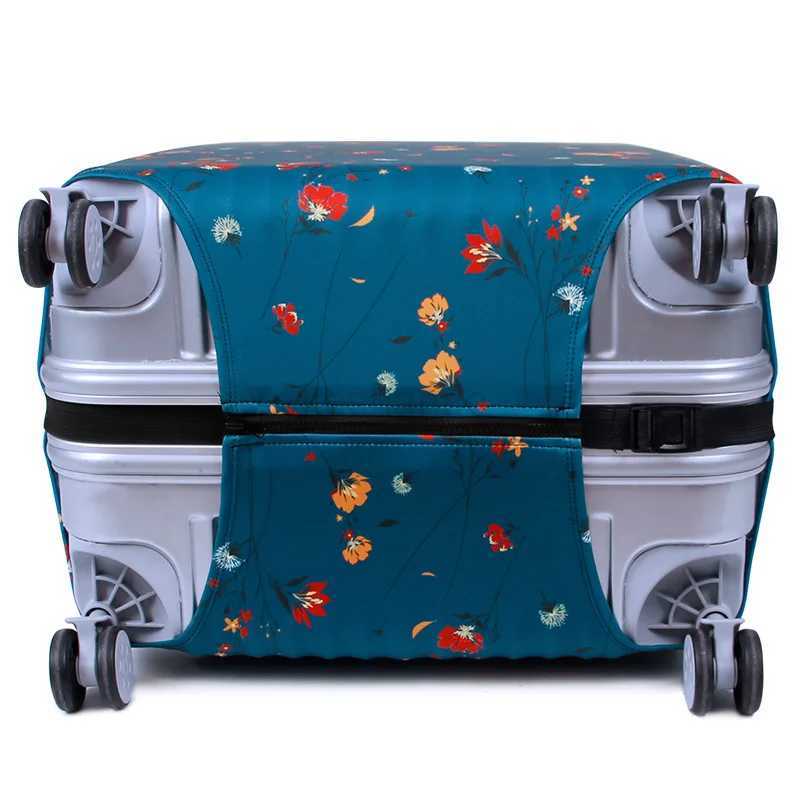 Thick Elastic Plant Luggage Protective Cover Zipper Suit For 18-32 inch Bag Suitcase Covers Trolley Cover Travel AccessoriesXJ240723