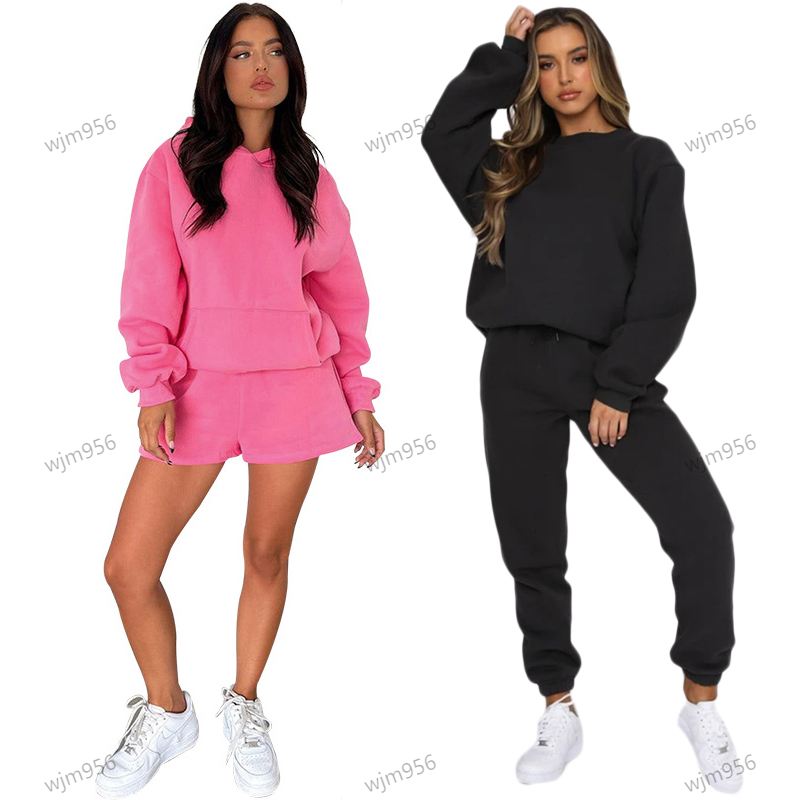 Designer yoga Tracksuits Womens Hoodies Sets Fashion Hoodies two 2 piece set Casual Sports Long Sleeves Pullover Hooded Women close Jump Streetwears gym short