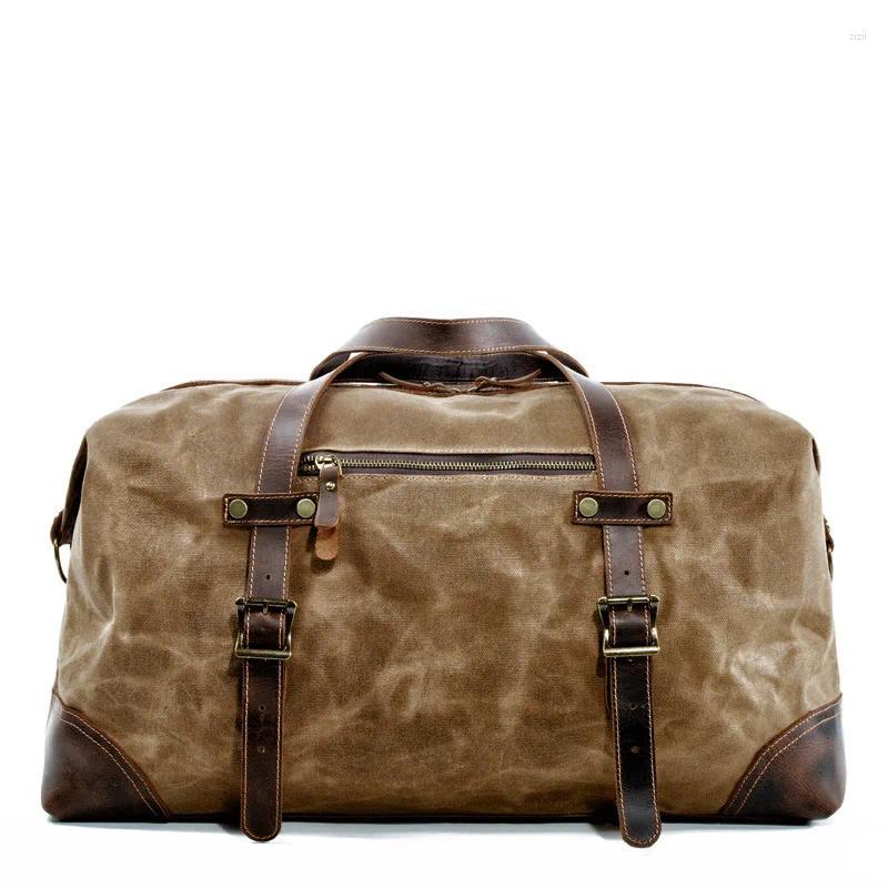 Duffel Bags Outdoor Retro Fiess Bag Men's Travel Portable Sports Leisure Large Capacity Shoulder New Yoga Outdo