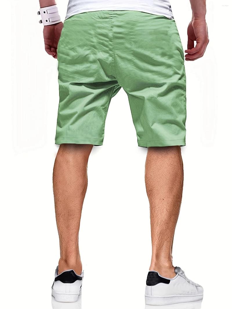 Men's Shorts Casual Short Bermuda Fitness Jogging Vintage Elastic Waist Cargo