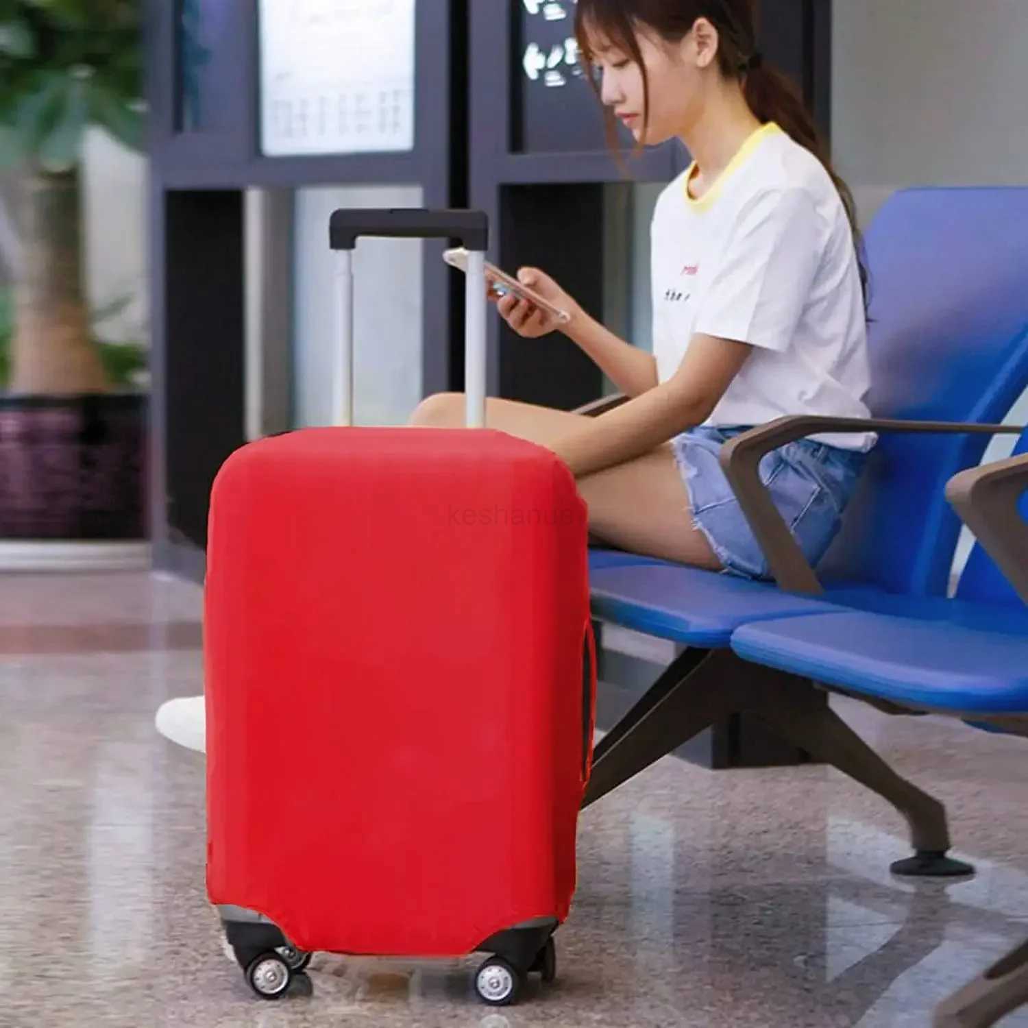 Suitcase Covers Portable Trolley Box Cover Zipper Suit for 18-32 Inch Bag Thicker Elastic Dust Cover Travel AccessoriesXJ240723