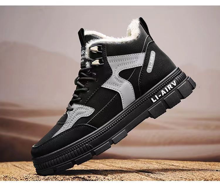 S Ddmysports Men Winter Leather Lightweight Casual Martin Boots Outdoor Shoes hoes