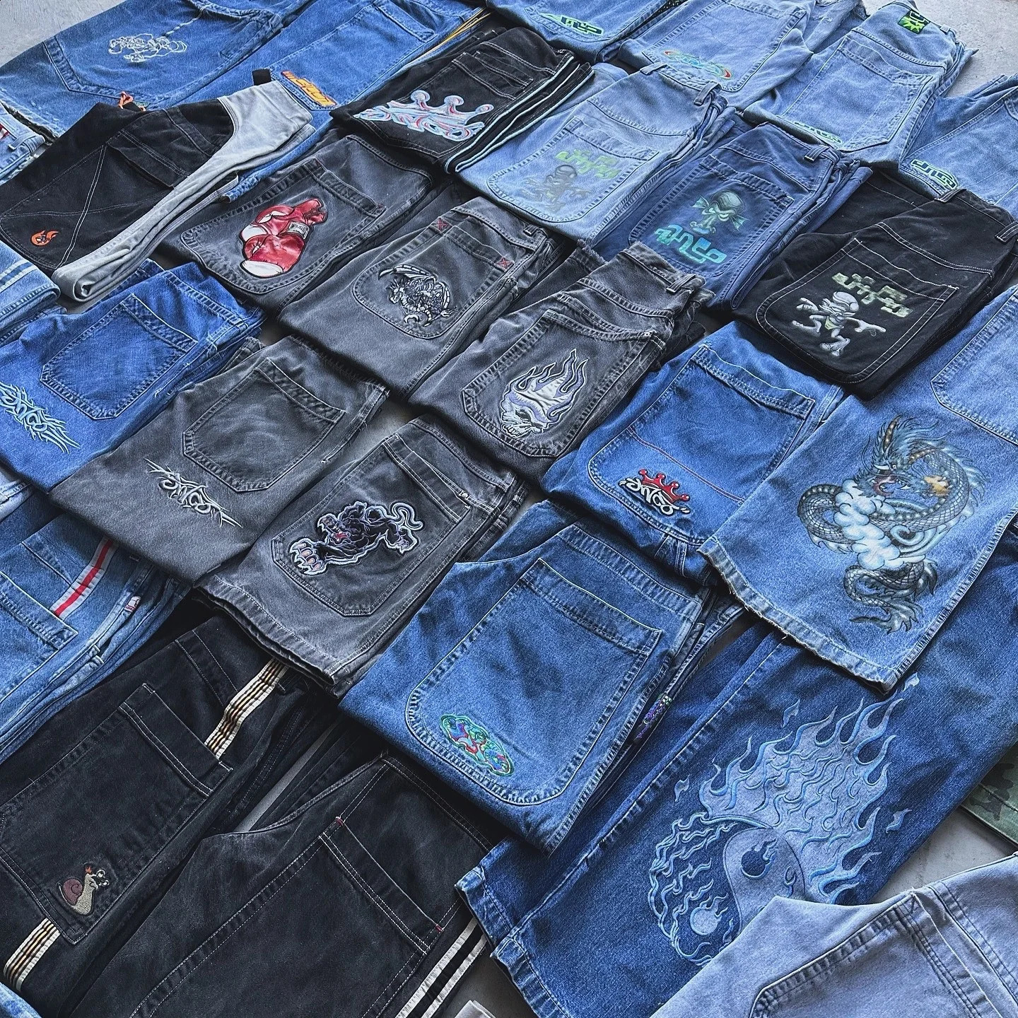 Y2k Baggy Jeans Men Harajuku Selling Jnco Printed Vintage Skateboard Pants Streetwear Goth Women Casual Wide Leg 240722