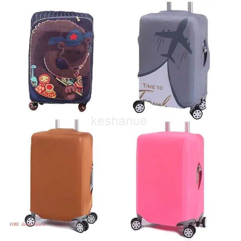 Suitcase Protective Cover Practical Elastic Luggage Cover for 18-28 Inch LuggageXJ240723