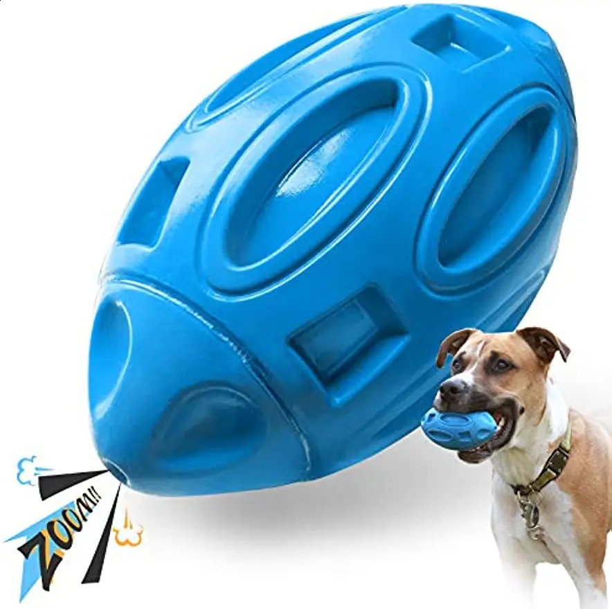 Squeaky Dog Toys for Aggressive Chewers Rubber Puppy Chew Ball Teeth grinding cleaning Durable Pet Toy for Medium Large Breed 240722