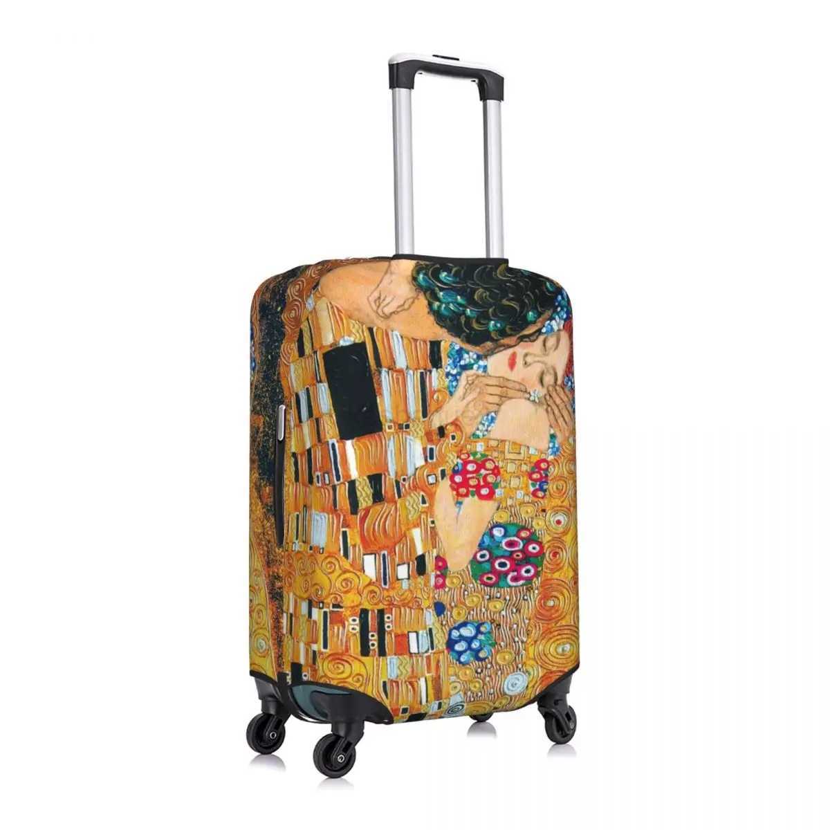 Klimt Suitcase Cover Flight Gustav The kiss Elastic Luggage Case Cruise Trip ProtectorXJ240723
