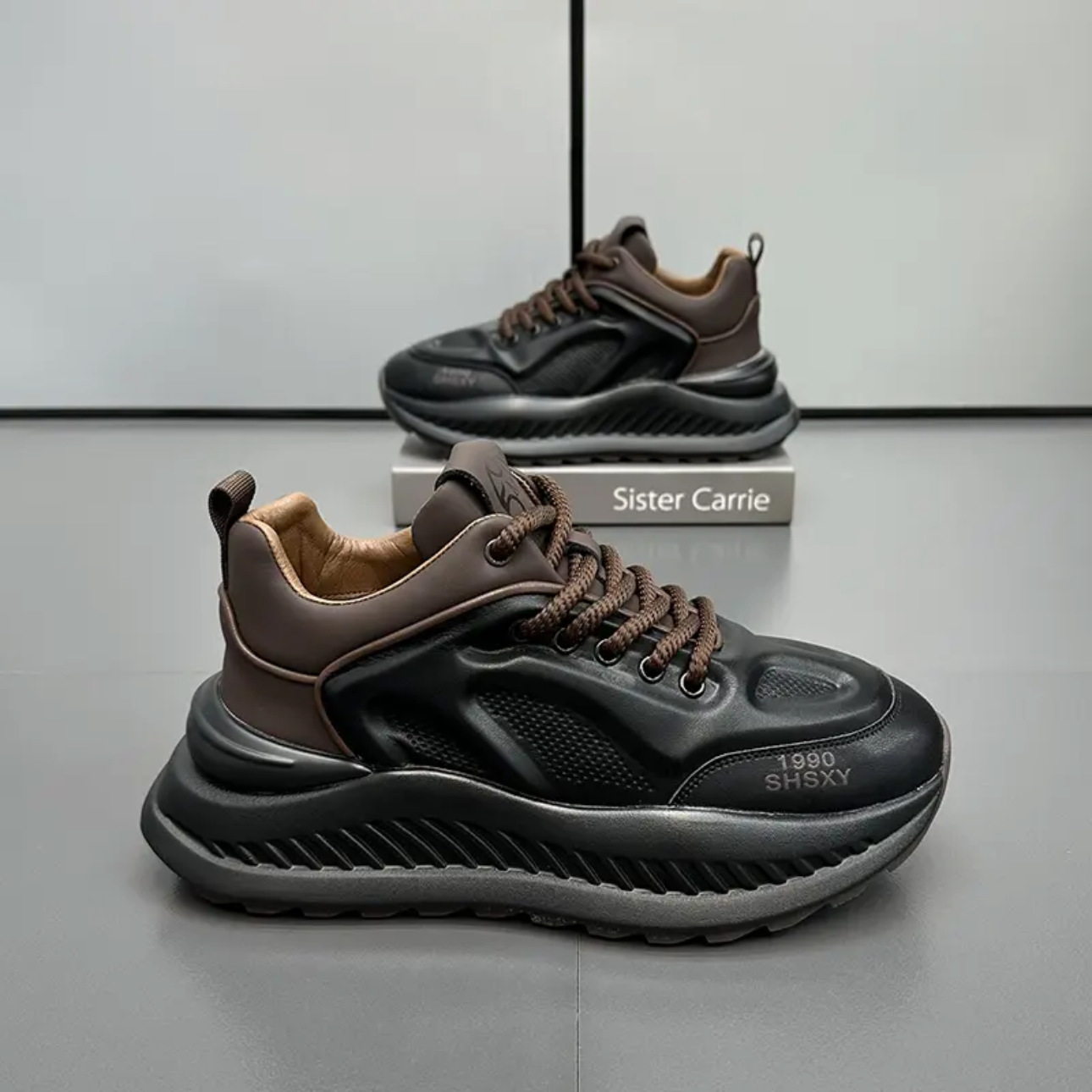 S Ddmysports Men Thick Soled Height Increasing Anti Slip And Wear Resistant Casual Shoes Outdoor Shoes oled lip hoes hoes