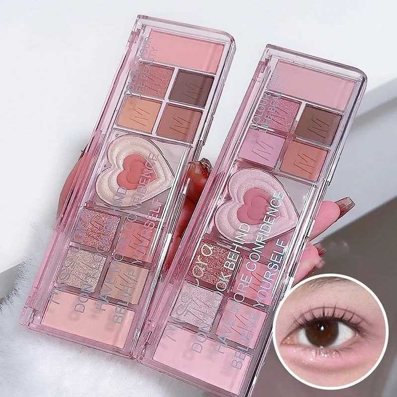 South Korea Cool Color eye shadow Palette Flash eye shadow Female Makeup Highlights Earth Color eye shadow Makeup Palette CosmeticsW240730